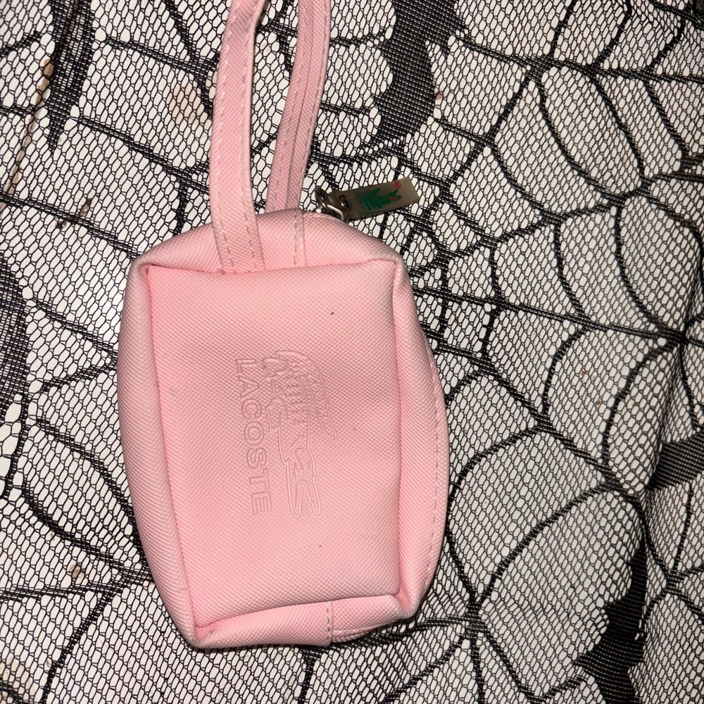 Lacoste Light Pink Wristlet Clutch